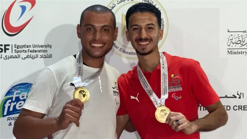 جامعة بنى سويف تحصد ذهبيتين فى بطولة أفريقيا للجامعات وتأهل لكأس العالم 