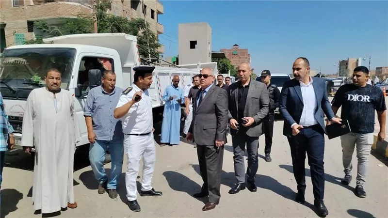 مدير أمن بني سويف يتفقد حملة مرافق مكبرة بمركز ببا لإزالة الإشغالات 