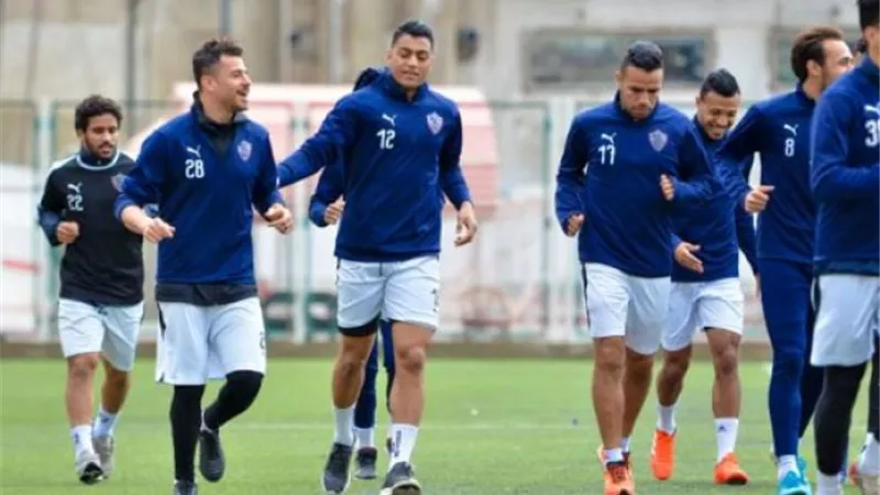الزمالك يتدرب على مجموعتين في أول مران ببرج العرب