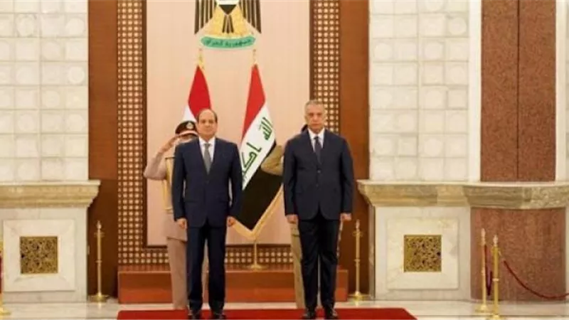 السيسى يعقد جلسة مباحثات مع رئيس الوزراء العراقى